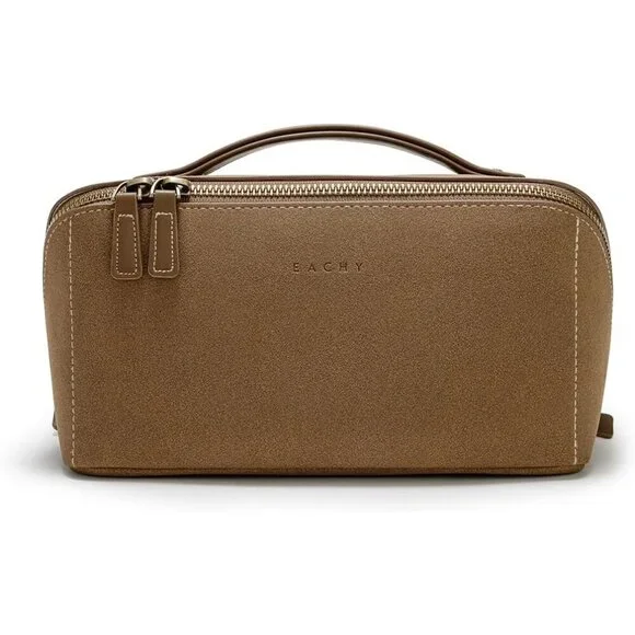 Women IC-Khaki Large Capacity Cosmetic Travel Makeup Waterproof Portable Bag - Picture 1 of 7